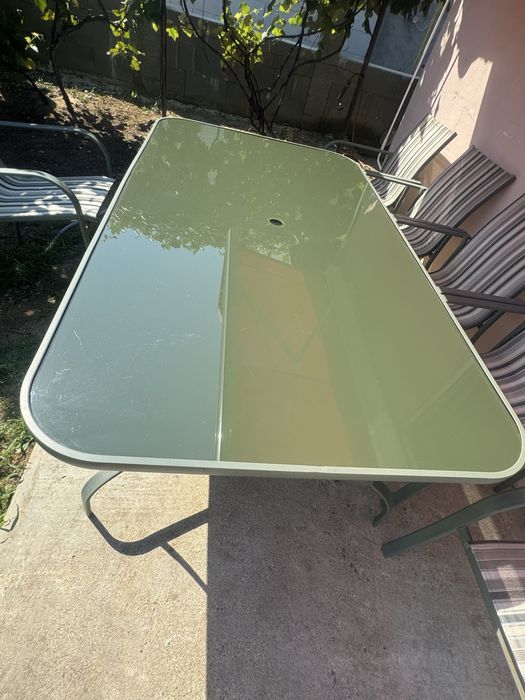 Sticla masa securizata , verde.