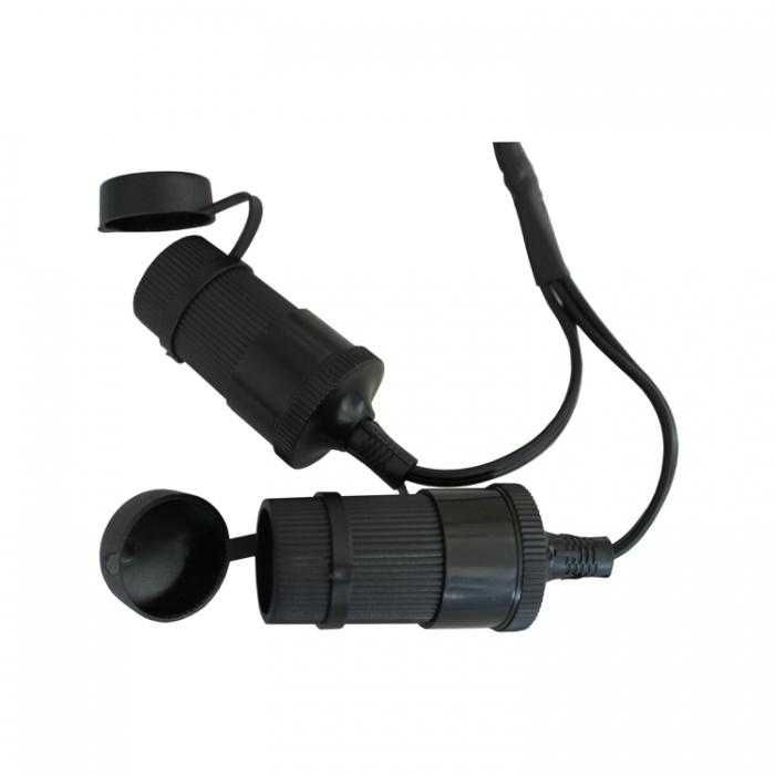 Разклонител за запалка 60W с 4м кабел 55094 с 2 гнезда