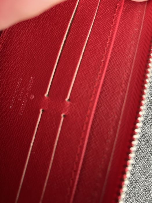 Портмоне Louis Vuitton x Supreme Wallet Zip Around Epi Red