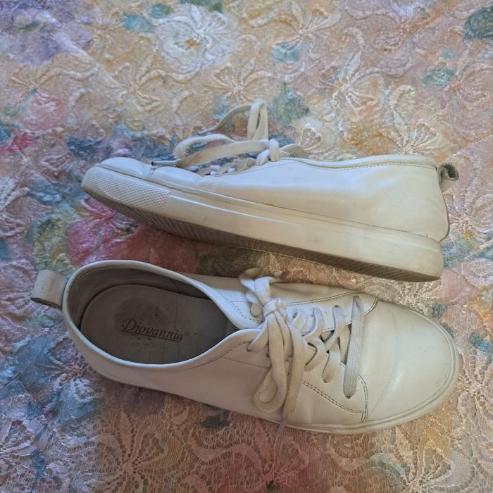 Макасины белые кожанные