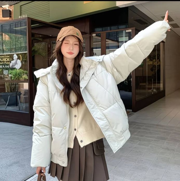 Стильная зимняя куртка (пуховик)