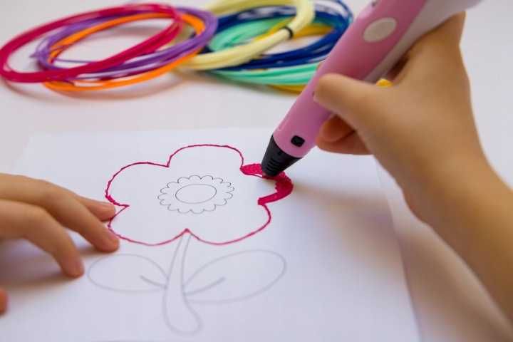 3D писалка за деца химикалка с 110м PLA Пълнители  3D Pen с LCD Дисплей