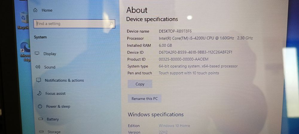 Laptop Toshiba Cu touchscreen