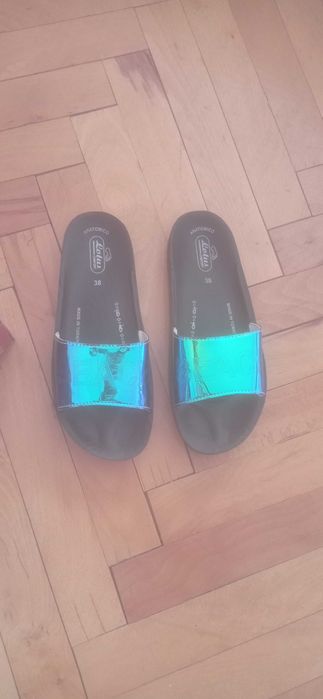 Кецове ZARA 38 черно бяло+ подарък чехли