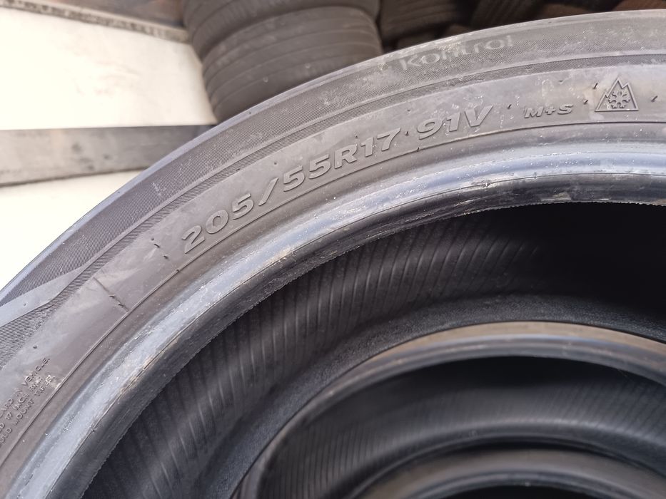 Anvelope 4sezoane MS 205 55 17 hankook 2021 și 2022 6.8-7mm