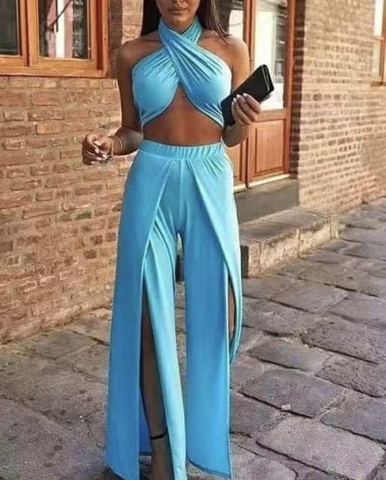 Син комплект нов