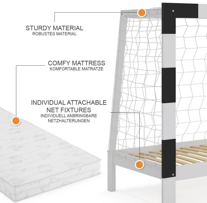 Детско легло футболна врата Vicco 7285