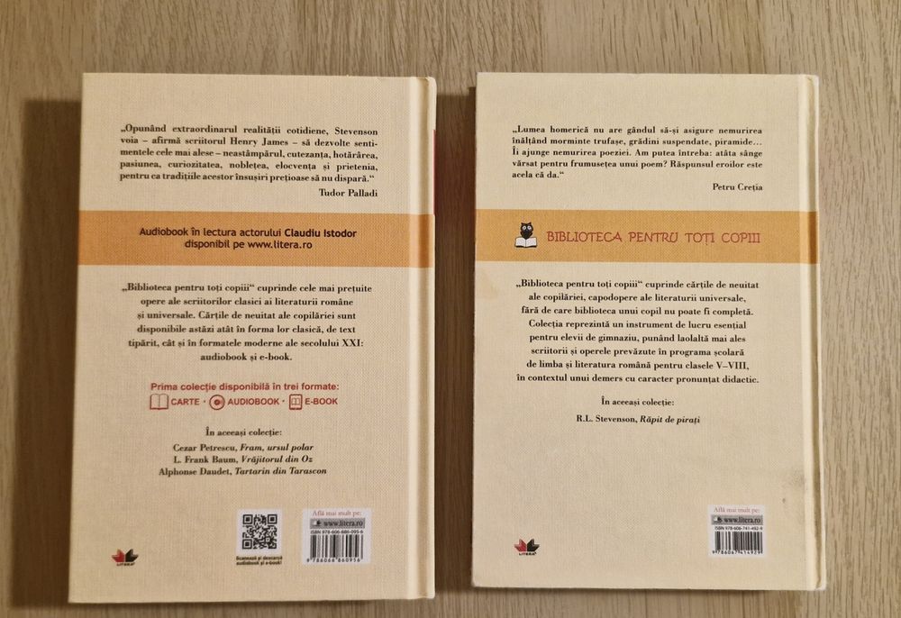 Colecția "Biblioteca pentru toti copiii" - 7 volume - Editura Litera