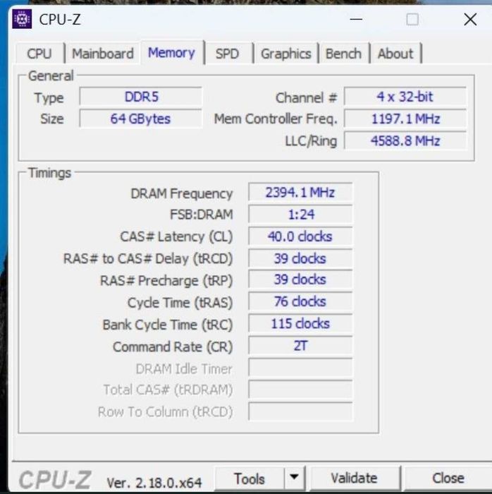 64GB DDR5 4800MT/s CL40 - Adata SODIMM