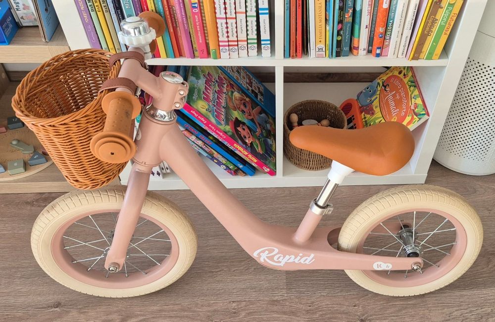 Bicicleta fara pedale Kinderkraft Rapid 2, Roz