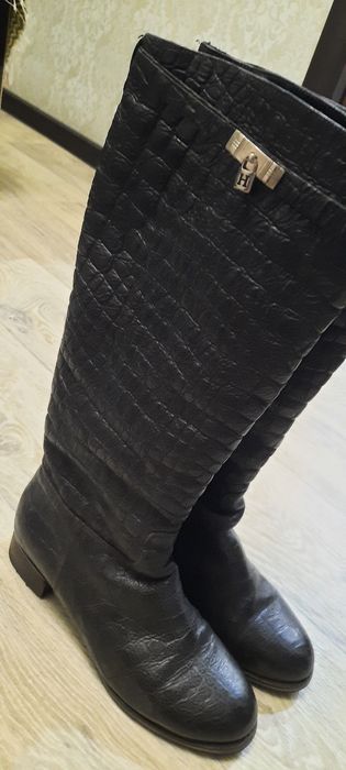 Продам сапоги кожаные