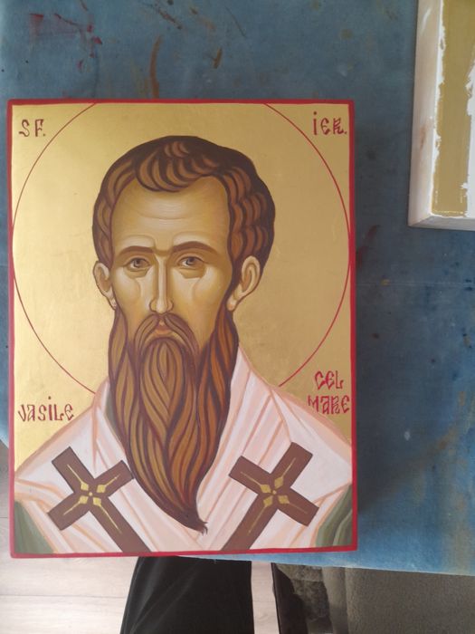 Icoana pictata pe lemn