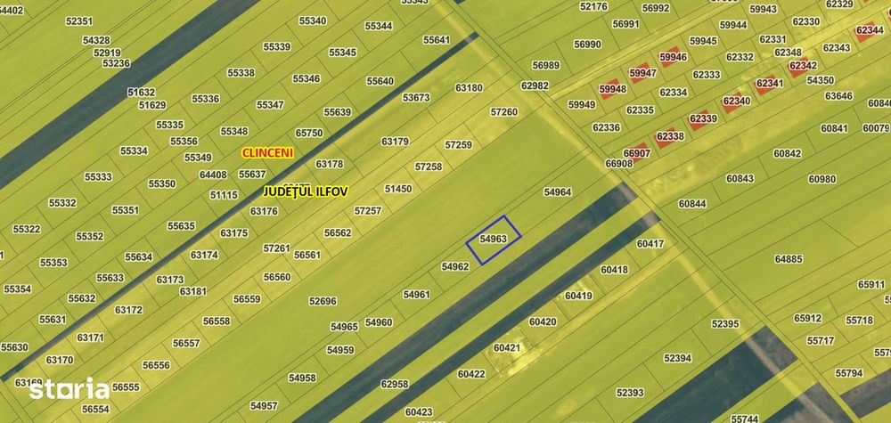 Teren Clinceni 635,54 mp | 509 mp + Drum | Utilități  Aproape
