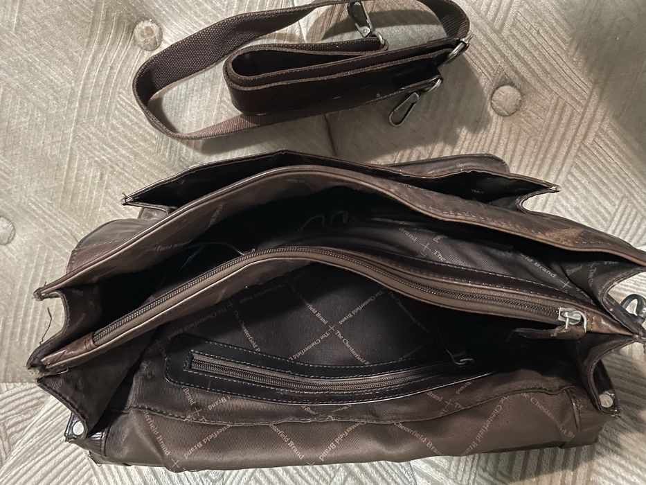 Geanta piele Chesterfield barbati