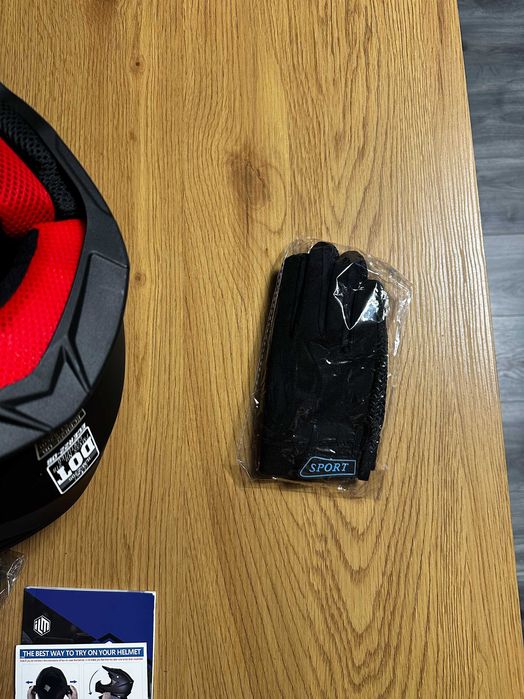 Casca Motocross Copii ILM Z705 Negru Mat M Set 3 in 1 Noua