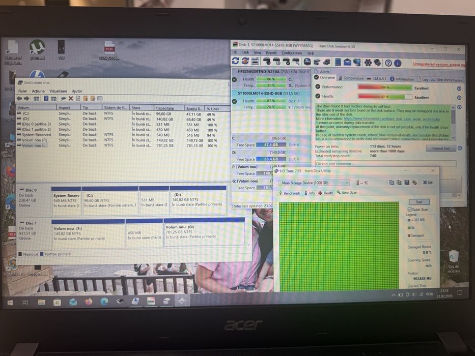 HDD Laptop Seagate SSHD SATA III, 1TB, 5400rpm, 8GB SSD, 2.5"