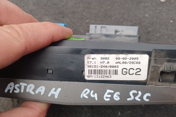 Comanda clima 13122963 90151-240 13122963 90151-240 Opel Astra H