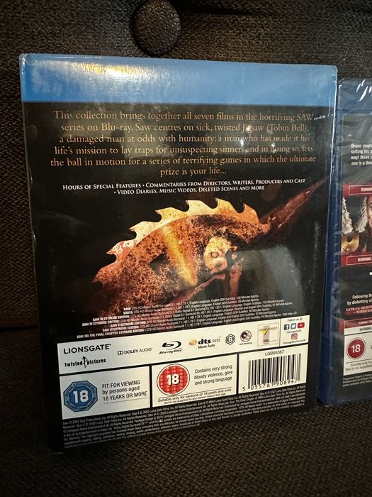 Extreme Horror Blu Ray- Saw Complete edition,Terrifier The Bloody Trio