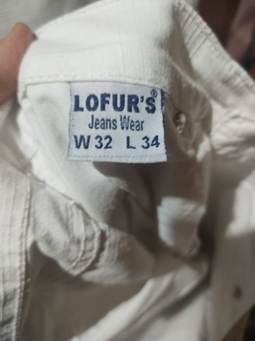 2 pereche Pantaloni albi bumbac de vara bărbați