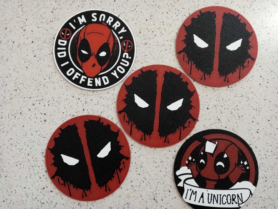 Vand Coastere+Suport Deadpool