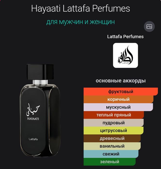 Парфюм Lattafa Hayaati 100мл