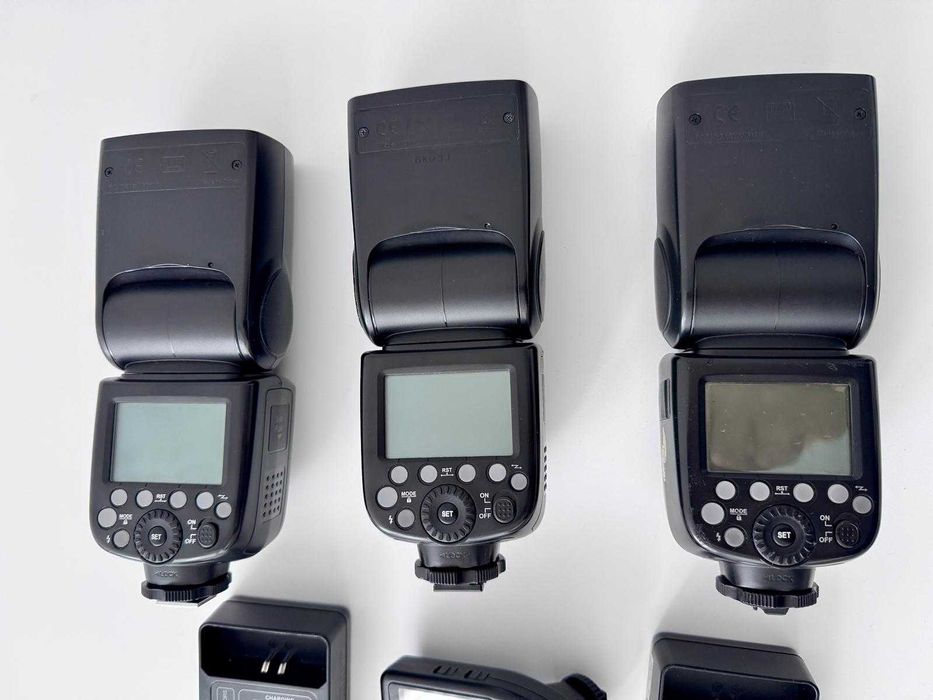 Pachet Profesional Godox Sony: 3x Bliț V860II-S + Transmițător XPro + Accesorii