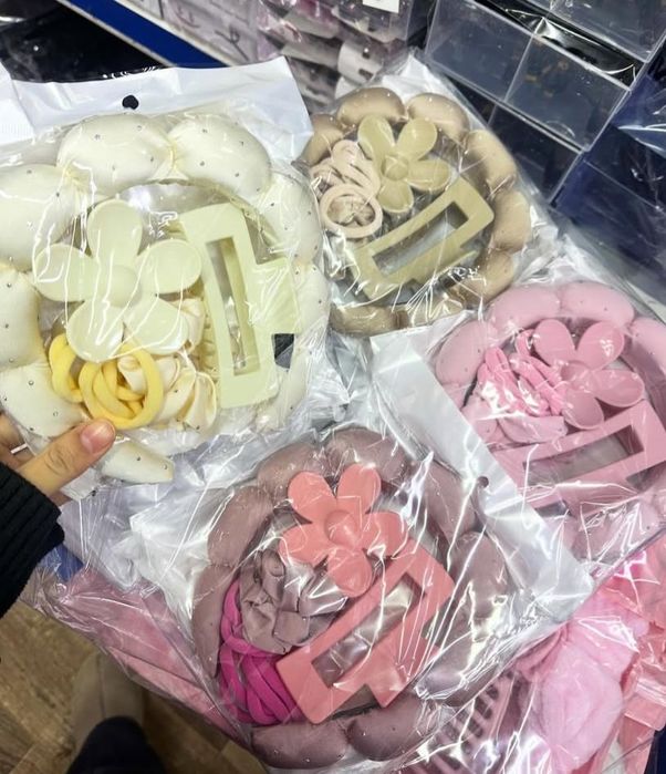 Набор   ободков   заколка       резинка