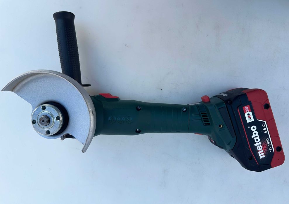 METABO W 18 LT BL 11-125 - Безчетков ъглошлайф 2x18V 5.5Ah като нов!
