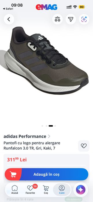 ADIDAS Runfalcon 3.0 TR, mărimea 41