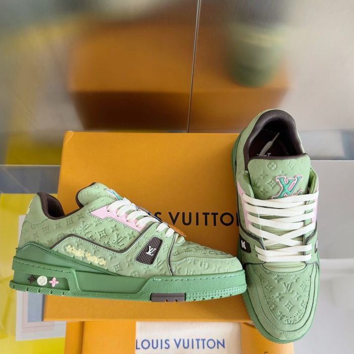*PREMIUM* Louis Vuitton LV Trainer Skate Verzi (Livrare cu Verificare Colet)
