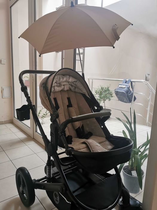 Детска количка 3 в 1 Lorelli Boston + чадър с UV защита