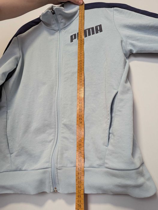 Hanorac Puma S albastru deschis, sporty‑casual, training/streetwear