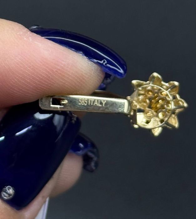 Золото 585  Серьги