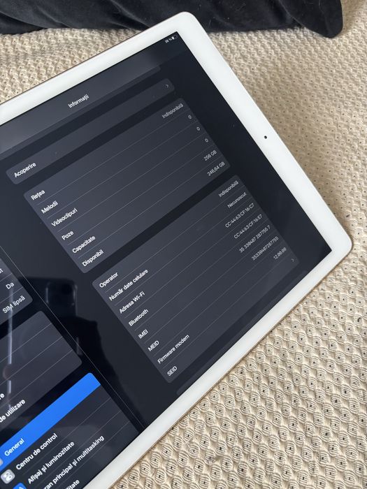 Ipad Pro 12.9 de 256 gb. ( Cartela sim) husa originala apple piele .