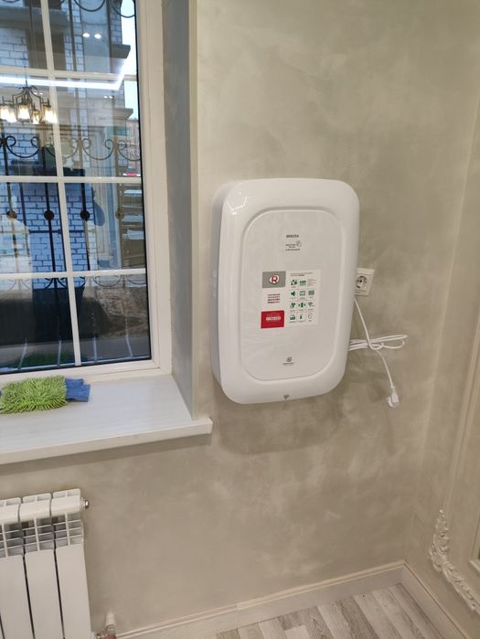 Установка бризеров рекуператоров . Очиститель воздуха.Алмазное сверлен