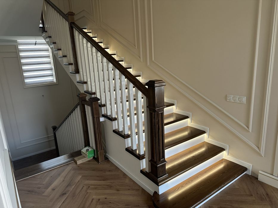 Зина табиий йоғоч ва мдф (ламинат)