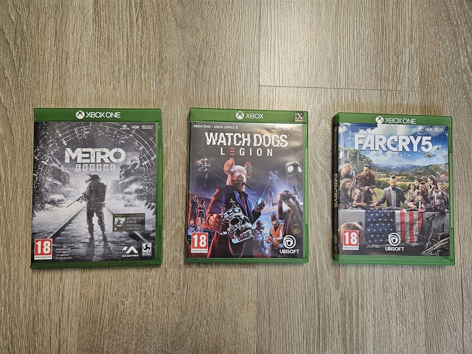 Jocuri Xbox: Far Cry 5, Metro Exodus, Watch Dogs Legion.