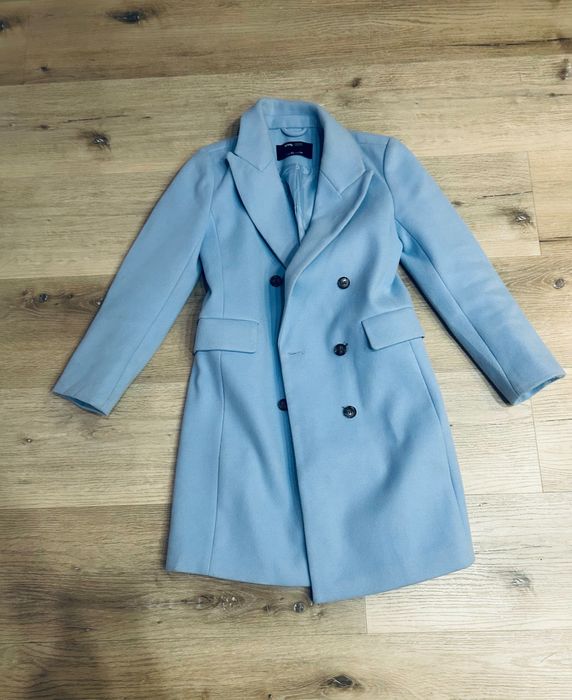 Класическо палто в синьо