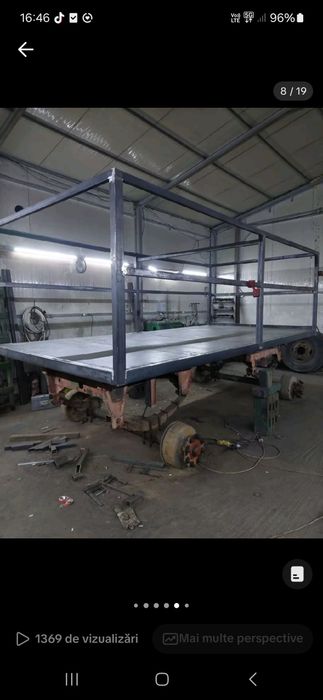 Remorca agricola pentru transport cereale