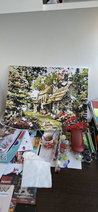 Tablouri pictate în vopsea...