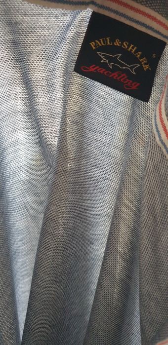 Paul & Shark Pique Cotton Italy Mens Size S ОРИГИНАЛНА Мъжка Тениска!