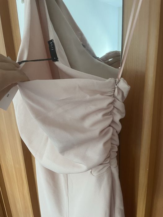 Salopeta eleganta Mohito roz pudra marimea M