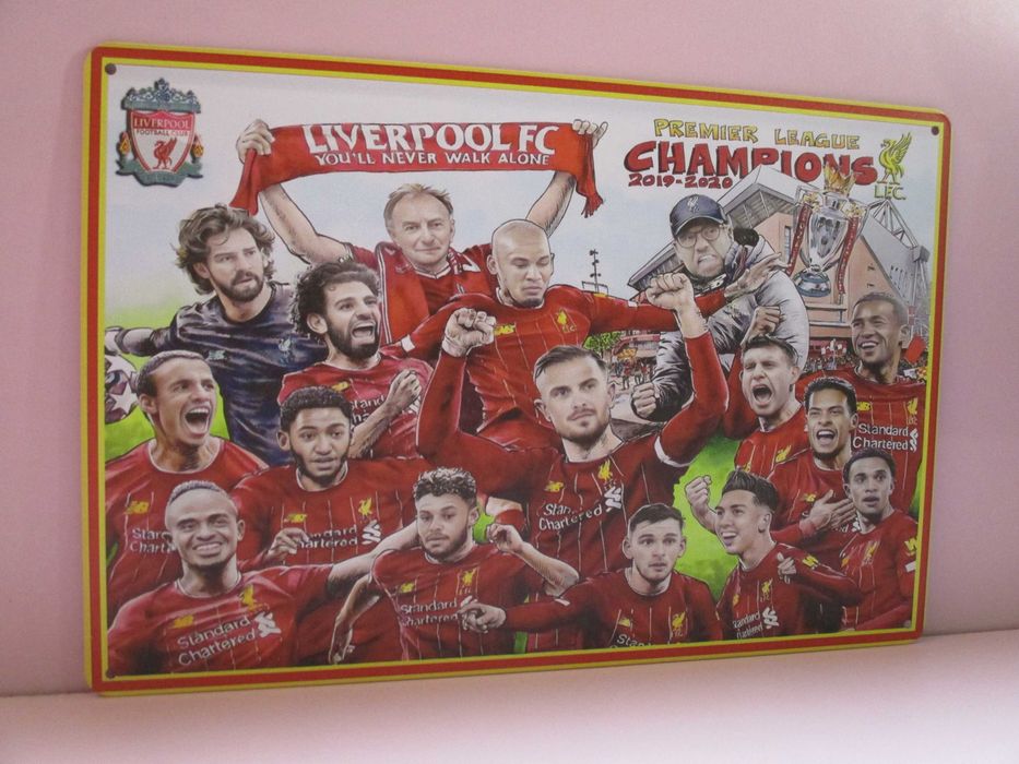 2 Метални Табели-Картини-Liverpool-Premier League Champions-2020/2025