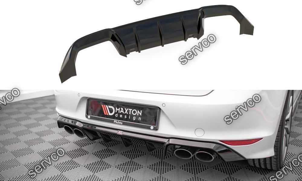 Difuzor bara spate Volkswagen Golf 7 R 2013-2016 v34 - Maxton Design