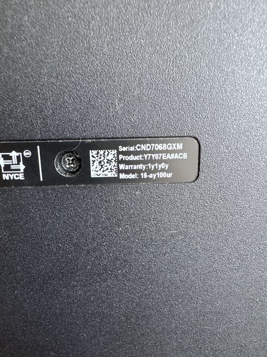 Ноутбук HP черный