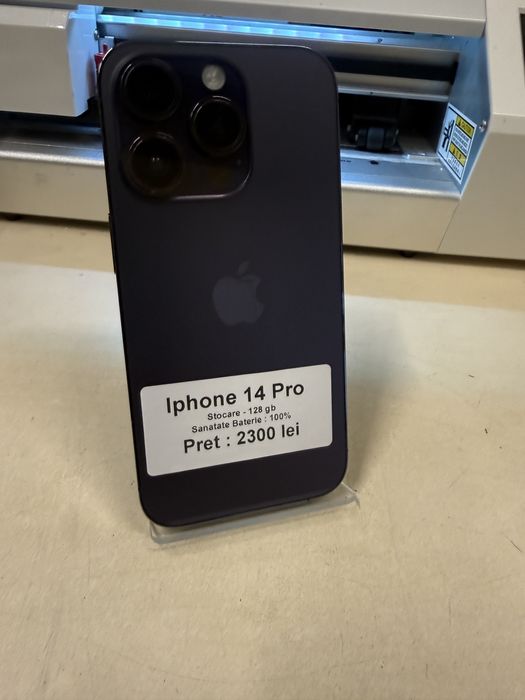 Iphone 14 pro / 128 gb / 100% baterie / Garantie / impecabil ca nou