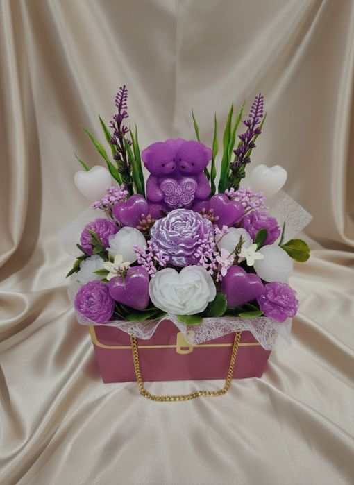 Aranjamente din flori de săpun