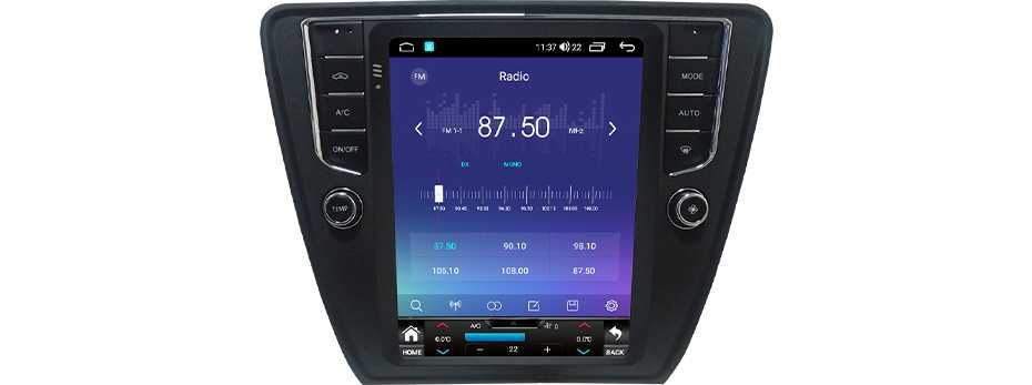 Navigatie Android TESLA Skoda Octavia 3  1/6 Gb Ram Waze Carplay