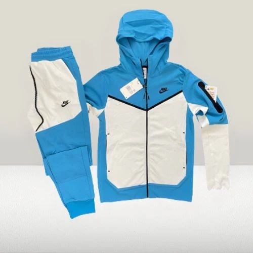 Trening nike tech albastru cu alb