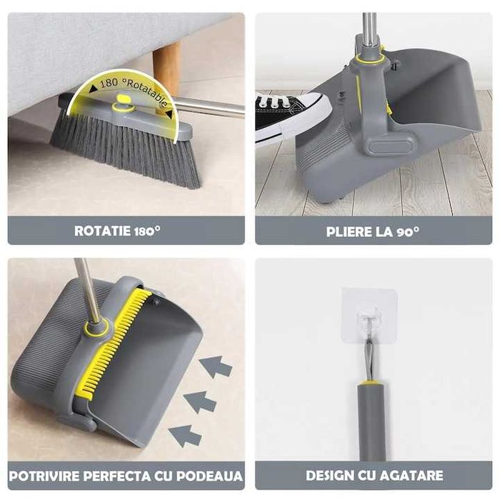 Set Matura si Faras Coada de Aluminiu Reglabila 130cm Faras Pliabil